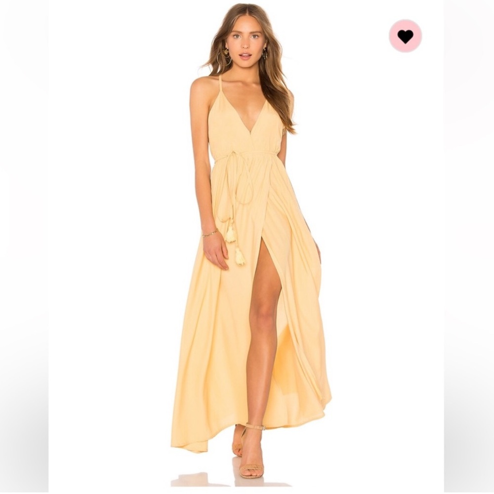 Faithfull the Brand Santa Rosa Maxi in Plain Lemon Sorbet